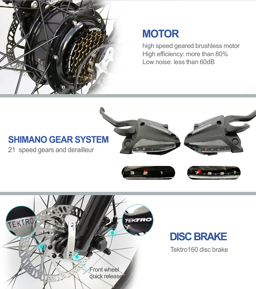 26 Electric Mountain Bike – 350W Motor, 50-Mile Range, Hidden Battery Design 3 26 Electric Mountain Bike – 350W Motor, 50-Mile Range, Hidden Battery Design - Mountain Electric Bike - 3