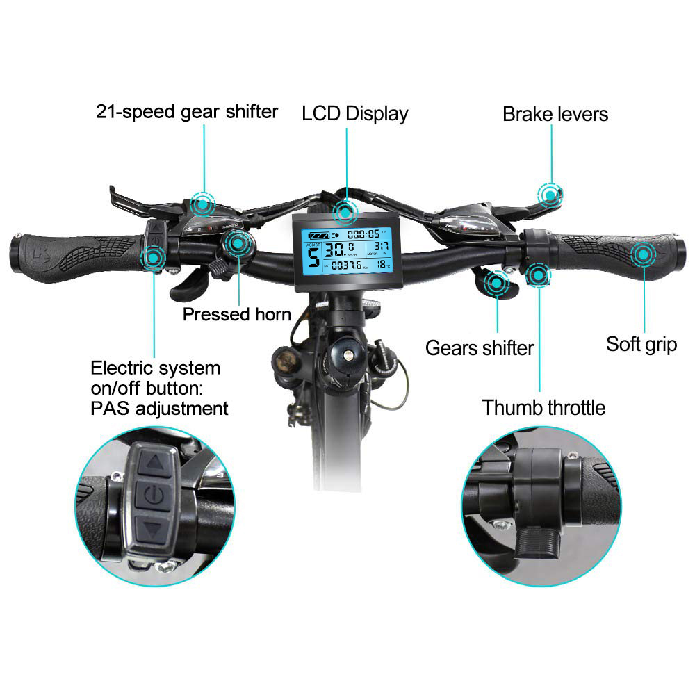 26 Electric Mountain Bike – 350W Motor, 50-Mile Range, Hidden Battery Design 4 26 Electric Mountain Bike – 350W Motor, 50-Mile Range, Hidden Battery Design - Mountain Electric Bike - 4