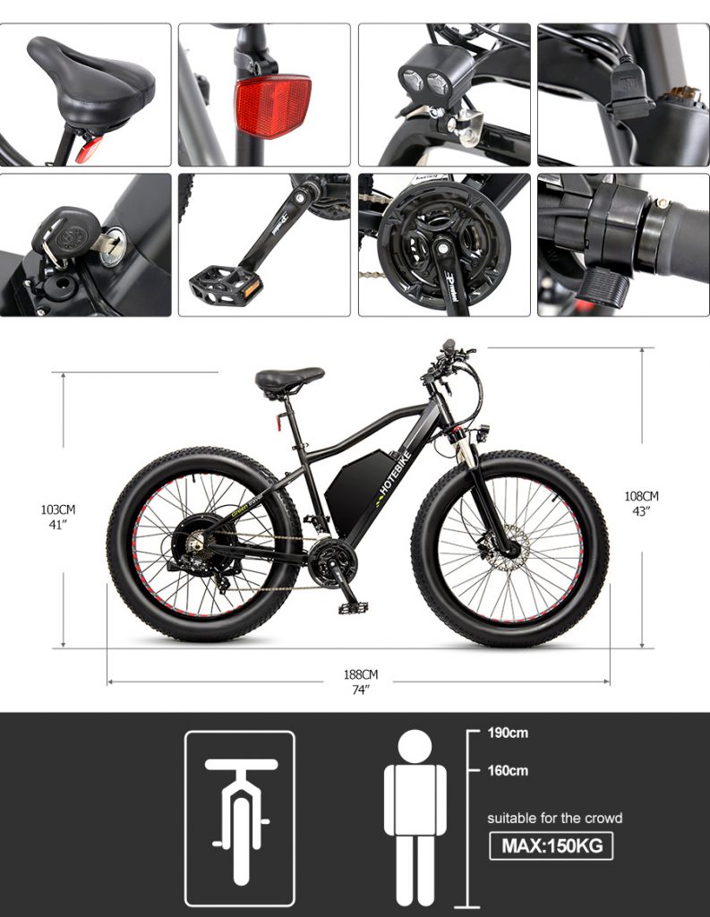 2000W ファットタイヤ電動自転車 ダブルショルダーダウンヒルバイクフォークサスペンション付き 5 2000W ファットタイヤ電動自転車 ダブルショルダーダウンヒルバイクフォークサスペンション付き - blog - 5